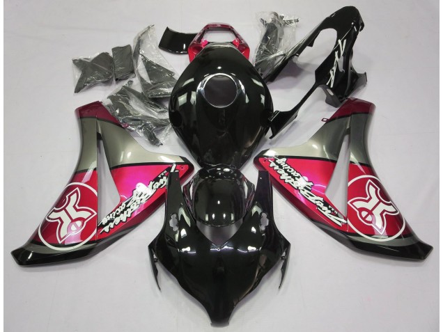 Candy Red on Black Custom Honda CBR1000RR Fairings 2008-2011 Candy Red on Black Custom Honda CBR1000RR Fairings 2008-2011