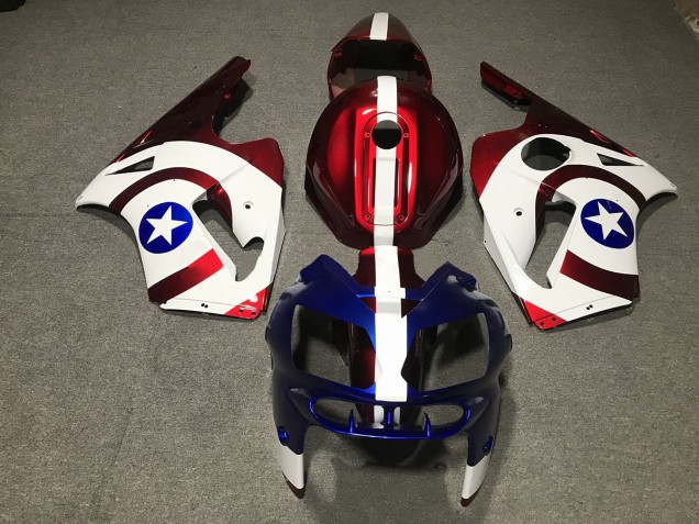 Captain America Kawasaki ZX12R Fairings 2002-2005 Captain America Kawasaki ZX12R Fairings 2002-2005