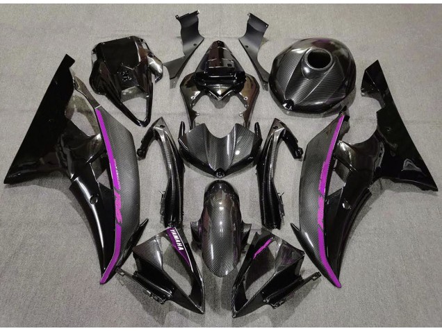 Carbon Fiber & Pink Yamaha R6 Fairings 2008-2016 Carbon Fiber & Pink Yamaha R6 Fairings 2008-2016