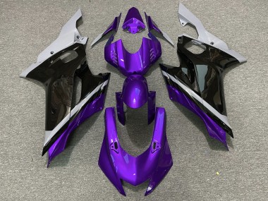 Cement Black and Purple Yamaha R6 Fairings 2017-2019