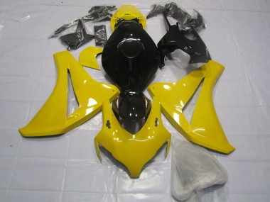 Clear Yellow and Black Honda CBR1000RR Fairings 2008-2011