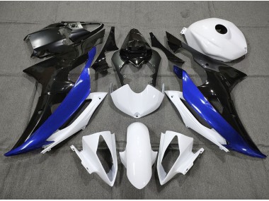 Custom Blue Black and White Yamaha R6 Fairings 2008-2016