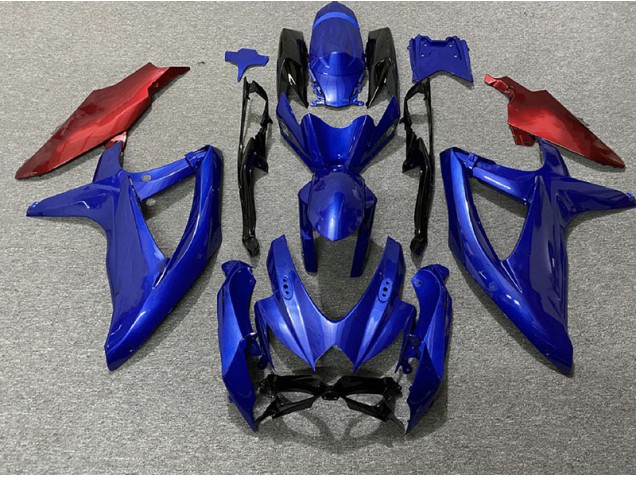 Dark Blue and Red Suzuki GSXR 600-750 Fairings 2008-2010 Dark Blue and Red Suzuki GSXR 600-750 Fairings 2008-2010