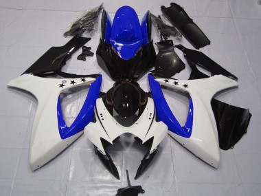 Dark Blue Star Suzuki GSXR 600-750 Fairings 2006-2007