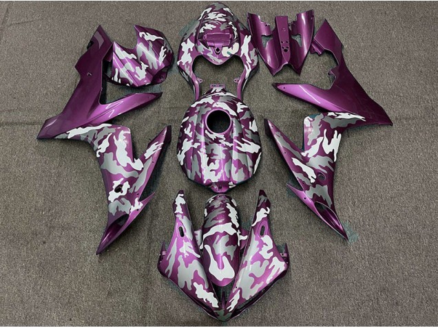 Dark Magenta Camo Yamaha R1 Fairings 2004-2006 Dark Magenta Camo Yamaha R1 Fairings 2004-2006
