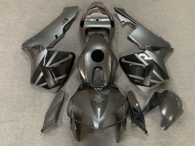 Dark Silver and Black Honda CBR600RR Fairings 2005-2006