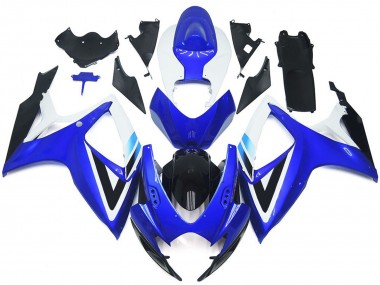 Deep Blue and Light Blue OEM Style Suzuki GSXR 600-750 Fairings 2006-2007