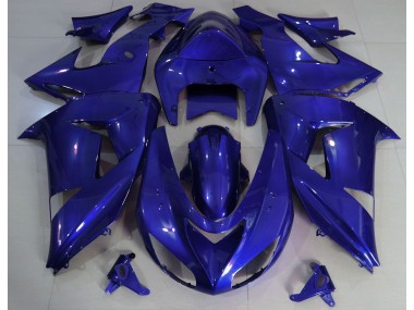 Deep Blue Plain Kawasaki ZX10R Fairings 2006-2007
