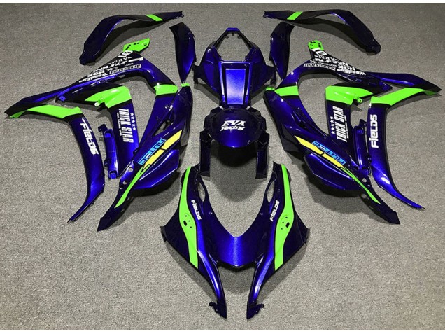 Deep Blue Trickstar Kawasaki ZX10R Fairings 2016-2019 Deep Blue Trickstar Kawasaki ZX10R Fairings 2016-2019
