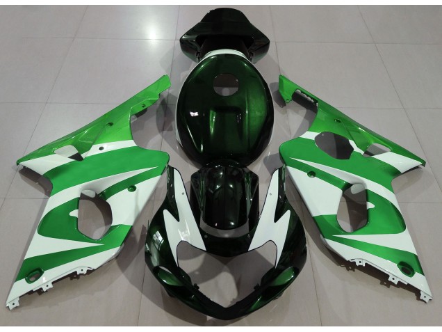 Deep Green & logos Suzuki GSXR 1000 Fairings 2000-2002 Deep Green & logos Suzuki GSXR 1000 Fairings 2000-2002