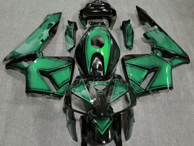 Deep Light Green Honda CBR600RR Fairings 2005-2006