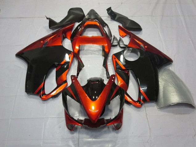 Deep Orange and Black Honda CBR600 F4i Fairings 2001-2003 Deep Orange and Black Honda CBR600 F4i Fairings 2001-2003