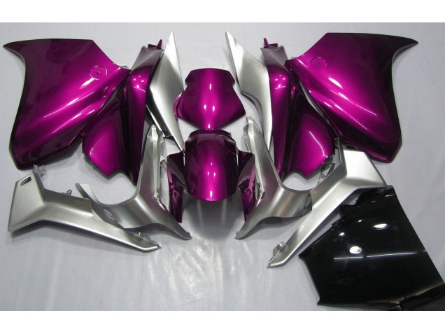 Deep Pink and Silver Honda VFR1200 Fairings 2010-2013 Deep Pink and Silver Honda VFR1200 Fairings 2010-2013
