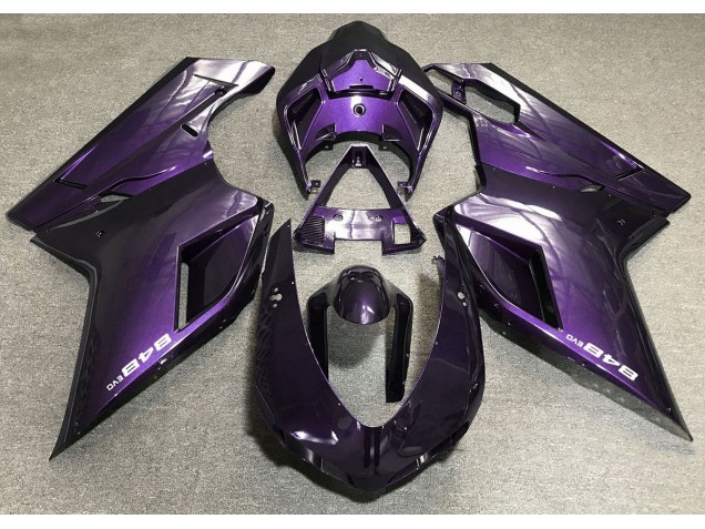 Deep Purple Ducati 848 1098 1198 Fairings 2007-2012 Deep Purple Ducati 848 1098 1198 Fairings 2007-2012
