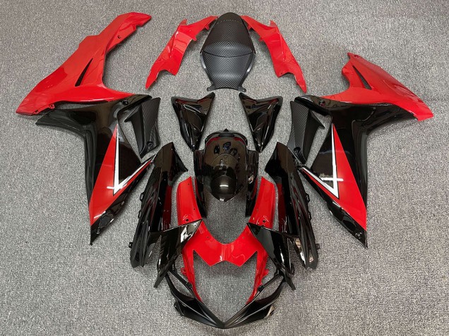 Deep Red and Gloss Black Suzuki GSXR 600-750 Fairings 2011-2020 Deep Red and Gloss Black Suzuki GSXR 600-750 Fairings 2011-2020