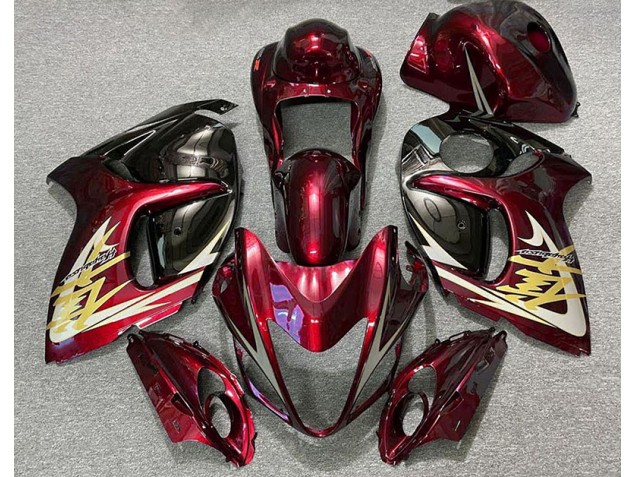Deep Red & Gold Suzuki GSXR 1300 Fairings 2008-2019 Deep Red & Gold Suzuki GSXR 1300 Fairings 2008-2019