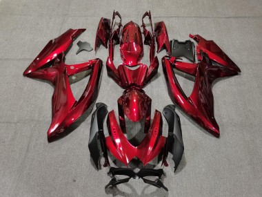 Deep Red Suzuki GSXR 600-750 Fairings 2008-2010