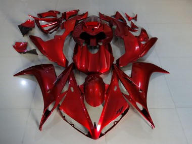 Deep Red Yamaha R1 Fairings 2004-2006