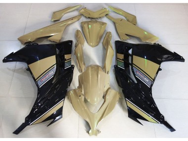 Desert Tan and Black Kawasaki Ninja 300 Fairings 2013-2018