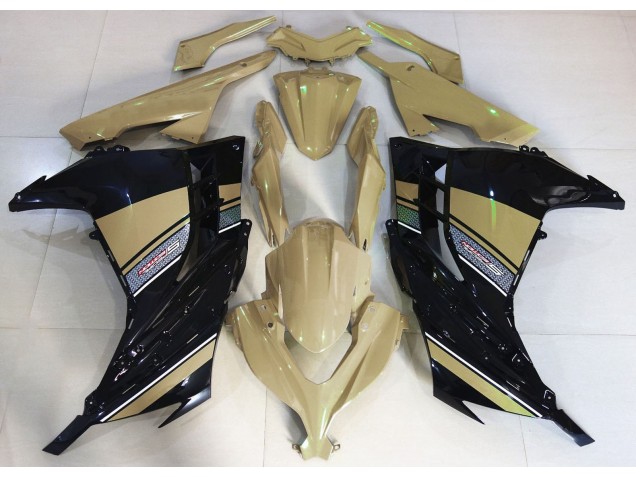 Desert Tan and Black Kawasaki Ninja 300 Fairings 2013-2018 Desert Tan and Black Kawasaki Ninja 300 Fairings 2013-2018