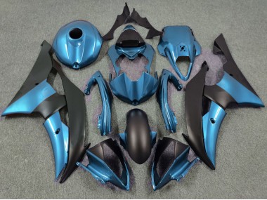 Electric Blue and Matte Black Yamaha R6 Fairings 2008-2016