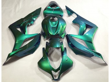 Emerald Green Plain Honda CBR600RR Fairings 2007-2008