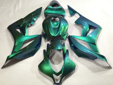 Emerald Green Plain Honda CBR600RR Fairings 2007-2008