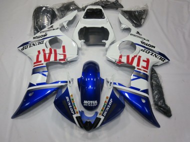 Fiat Deep Blue Yamaha R6 Fairings 2003-2005