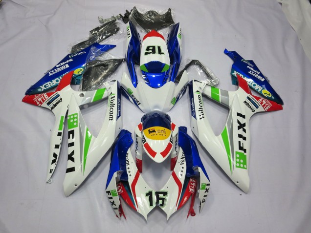 Fixi Blue Suzuki GSXR 600-750 Fairings 2008-2010 Fixi Blue Suzuki GSXR 600-750 Fairings 2008-2010