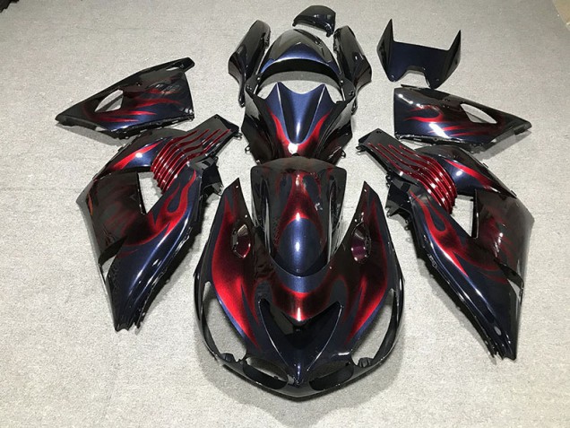 Flame Kawasaki ZX14R Fairings 2006-2011 Flame Kawasaki ZX14R Fairings 2006-2011