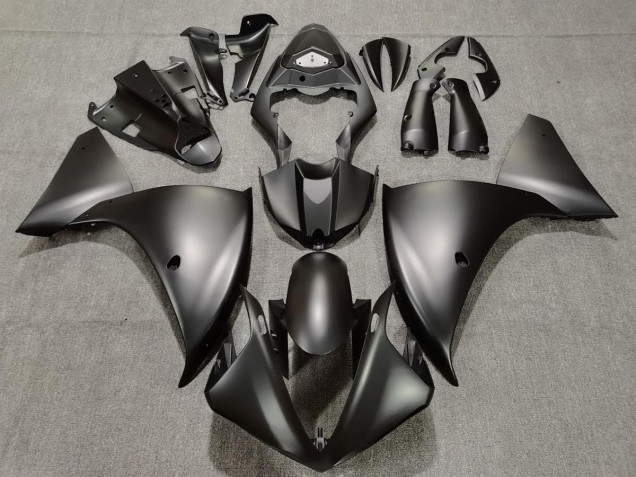 Full Matte Black Yamaha R1 Fairings 2009-2012