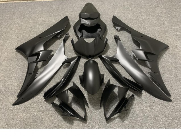 Full Matte Black Yamaha R6 Fairings 2006-2007 Full Matte Black Yamaha R6 Fairings 2006-2007