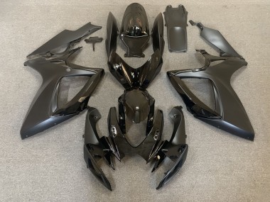 Gloss and Matte Black Suzuki GSXR 600-750 Fairings 2006-2007