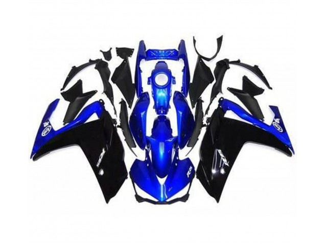 Gloss Black and Blue Yamaha R3 Fairings 2015-2018 Gloss Black and Blue Yamaha R3 Fairings 2015-2018
