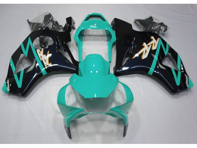 Gloss Black and Cyan Honda CBR954 Fairings 2002-2003 Gloss Black and Cyan Honda CBR954 Fairings 2002-2003