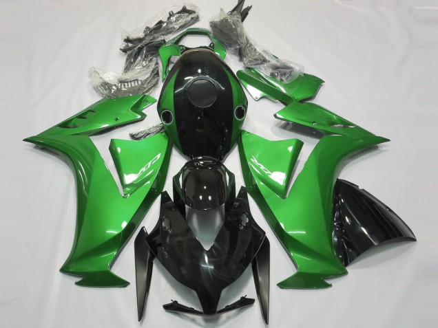 Gloss Black and Green Honda CBR1000RR Fairings 2012-2016 Gloss Black and Green Honda CBR1000RR Fairings 2012-2016