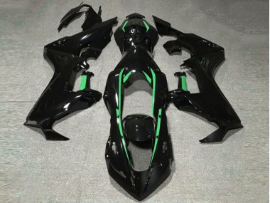 Gloss Black & Forest Green Lining Honda CBR1000RR Fairings 2017-2019