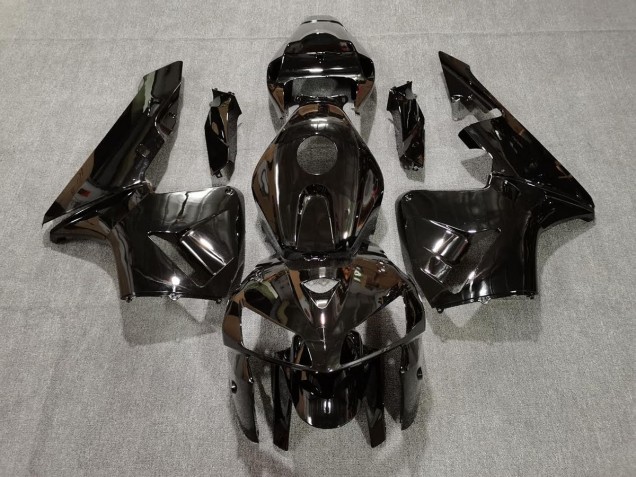 Gloss Black Honda CBR600RR Fairings 2005-2006 Gloss Black Honda CBR600RR Fairings 2005-2006
