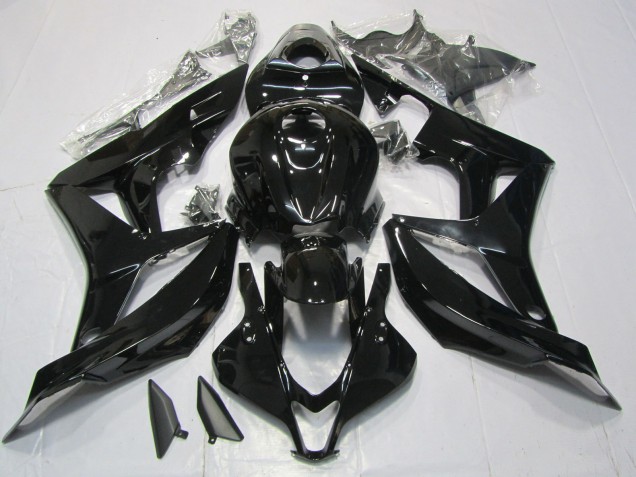 Gloss Black Honda CBR600RR Fairings 2007-2008 Gloss Black Honda CBR600RR Fairings 2007-2008