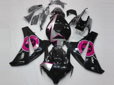 Gloss Black & Pink Honda CBR1000RR Fairings 2008-2011