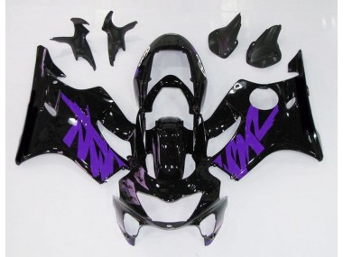 Gloss Black & Purple Honda CBR600 F4 Fairings 1999-2000