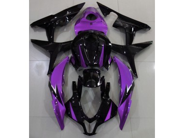 Gloss Black & Purple Honda CBR600RR Fairings 2007-2008