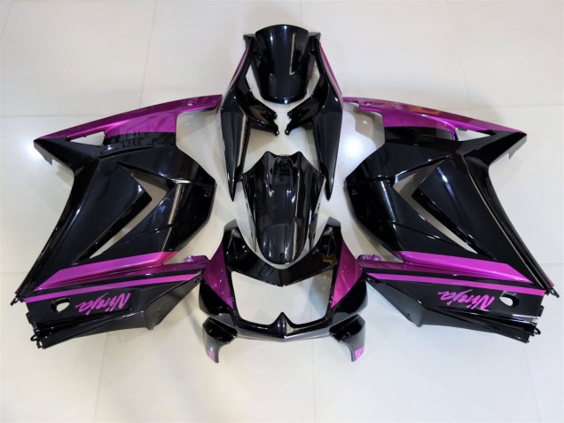 Gloss Black & Purple Kawasaki Ninja 250 Fairings 2008-2013 Gloss Black & Purple Kawasaki Ninja 250 Fairings 2008-2013