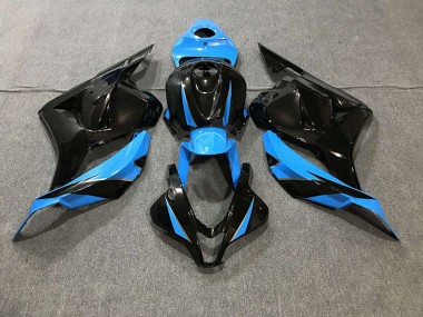 Gloss Black & Sky Blue Honda CBR600RR Fairings 2009-2012