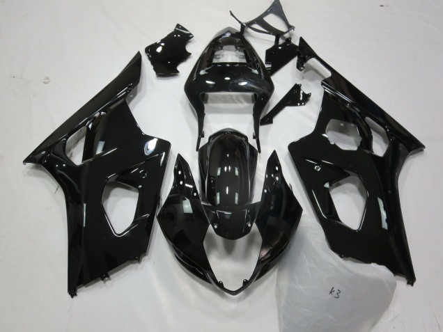 Gloss Black Suzuki GSXR 1000 Fairings 2003-2004 Gloss Black Suzuki GSXR 1000 Fairings 2003-2004