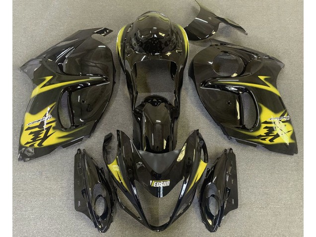Gloss Black & Yellow Suzuki GSXR 1300 Fairings 2008-2019