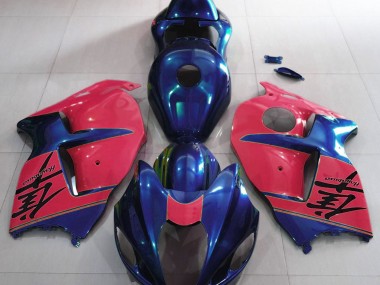 Gloss Blue and Red Suzuki GSXR 1300 Fairings 1997-2007