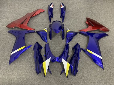 Gloss Blue and Red Suzuki GSXR 600-750 Fairings 2011-2020