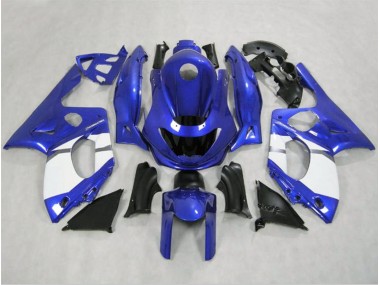 Gloss Blue and White Yamaha YZF600 Fairings 1998-2007