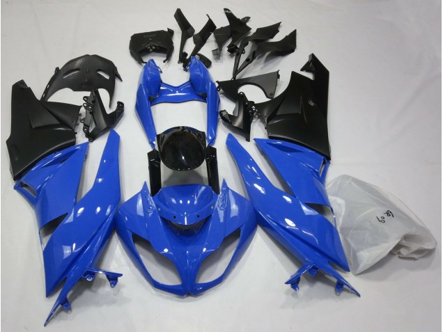 Gloss Blue & Black Kawasaki ZX6R Fairings 2009-2012 Gloss Blue & Black Kawasaki ZX6R Fairings 2009-2012